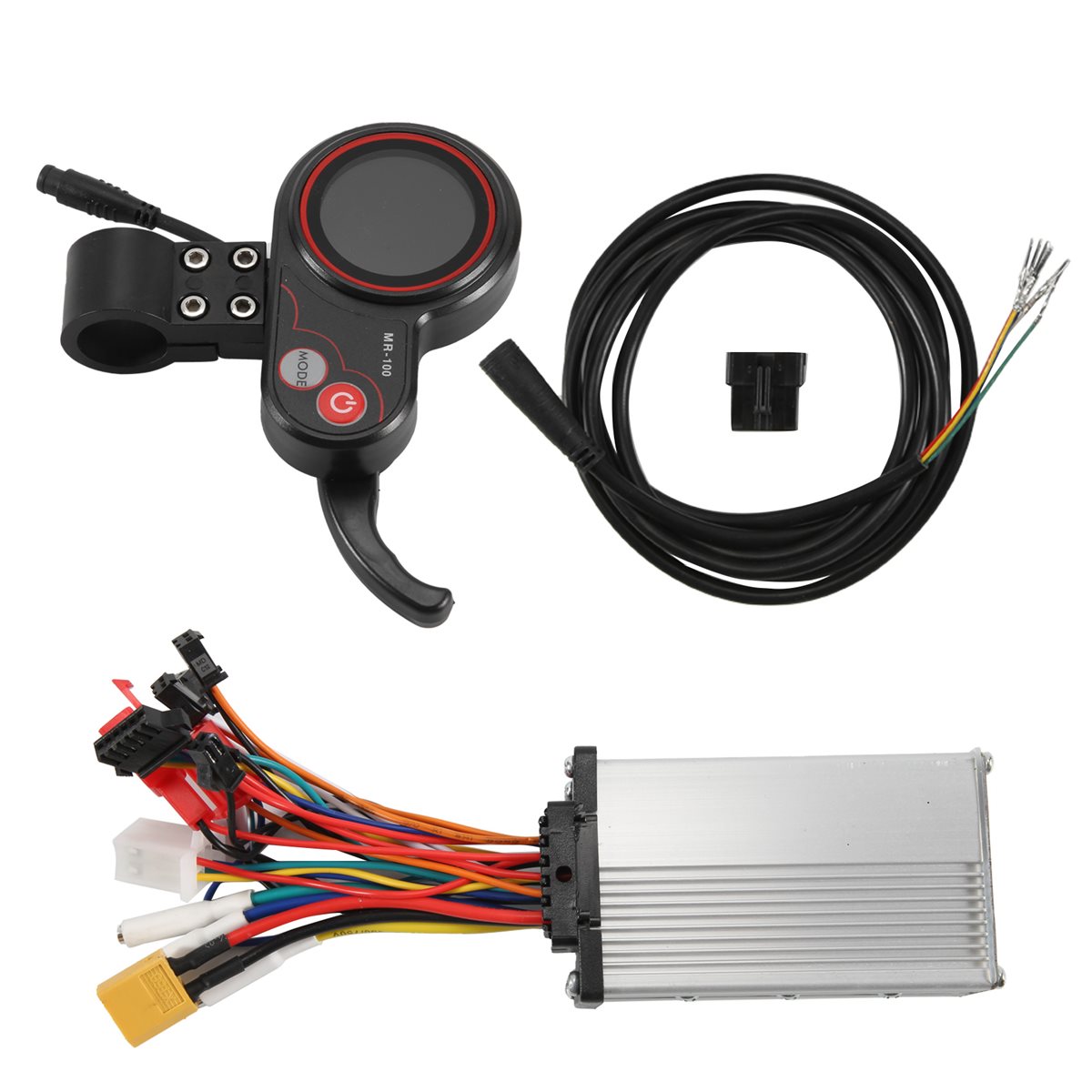 Electric Scooter 500W - A99X 36V 500W Controller+MR-100 LCD-Display Armaturenbrett