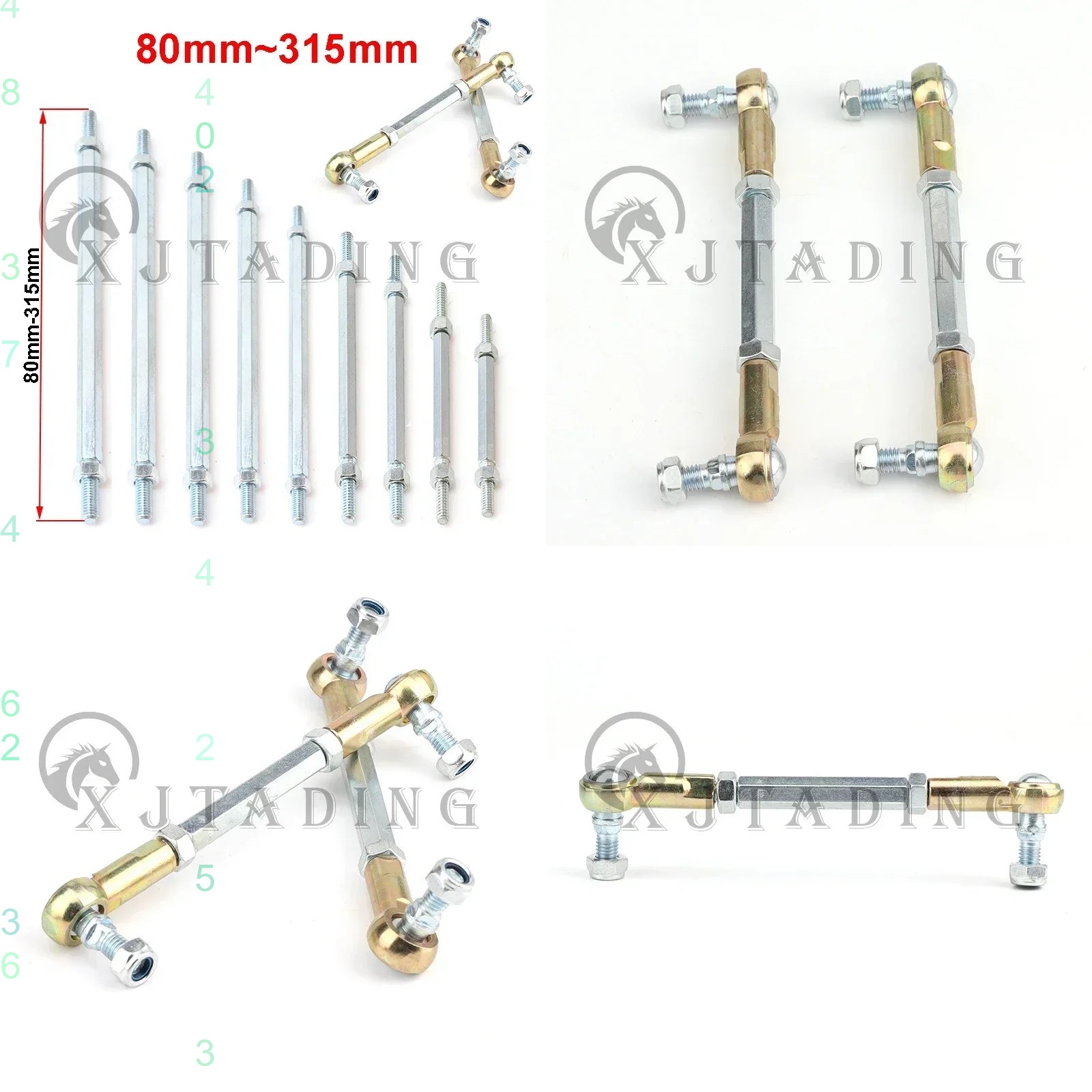 Kids Electric Scooter - 80mm-315mm M8 Lenkstangen-Kit Kugelgelenk für 50cc
