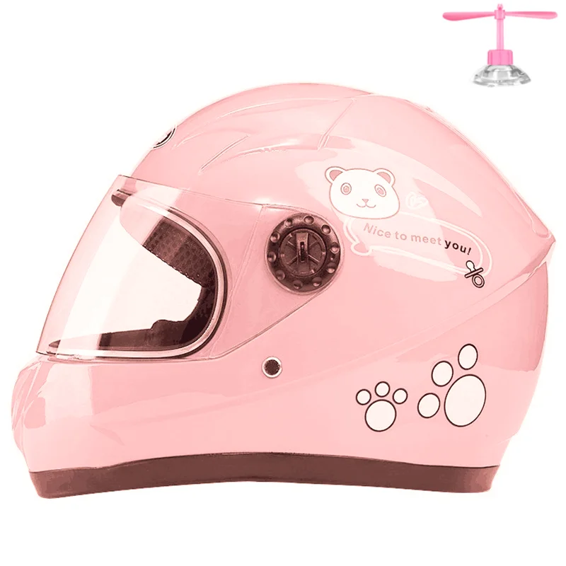 Scooter Helmet Set - Kinder-Motorradhelm, 3–9 Jahre alt, vollschale Motorrad-Roller-Sicherheitsmütze