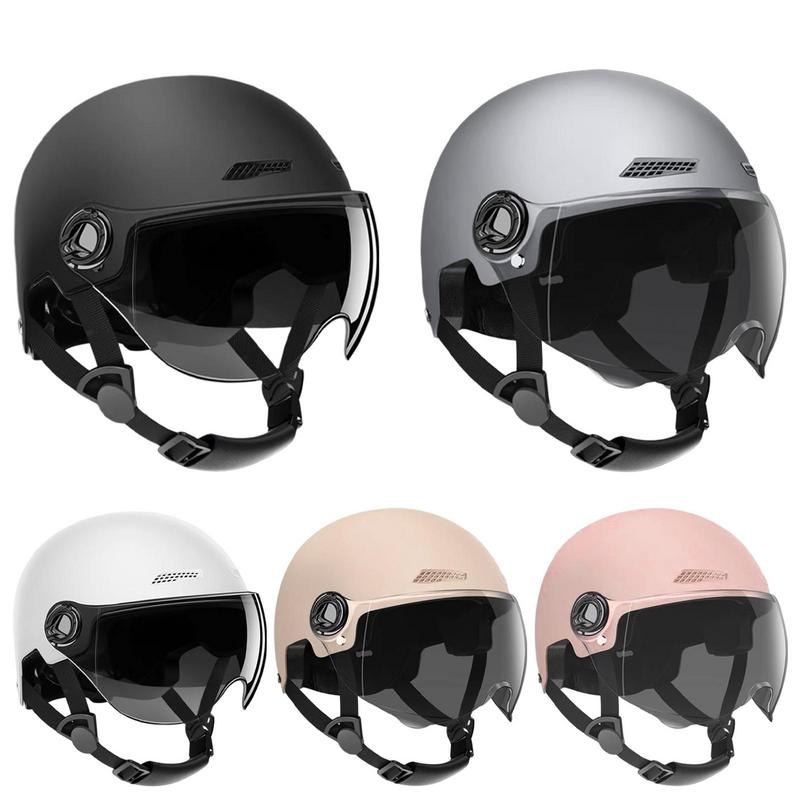 Scooter Helmet Set - Motorrad Helm Jet Stil Fahrrad Helme