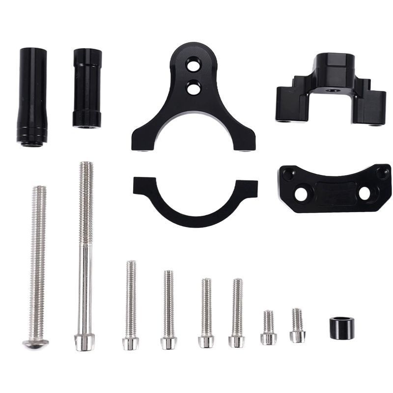 Steering Damper Stabilizer Kit Cnc - WF-Cnc Motorrad-Lenkungsdämpfer Halterung Montagekit für Yzf