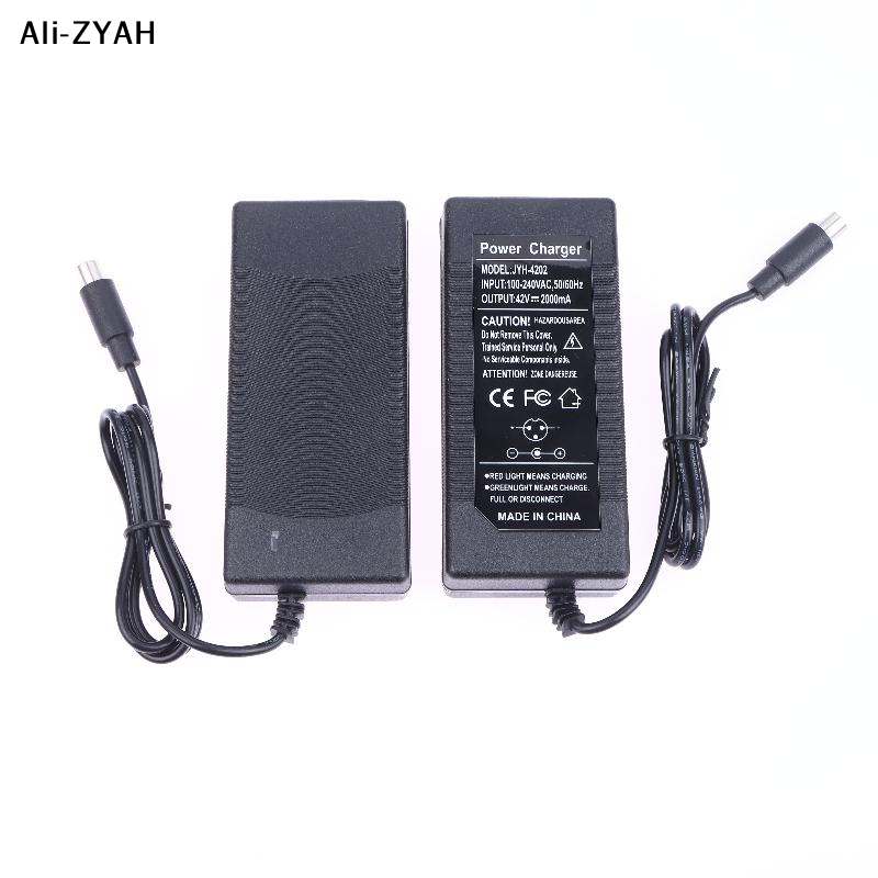 Electric Scooter Charger - 42V 2A Elektroroller-Akku-Adapter Ersatz-Lithium-Akku-Roller-Ladegerät Netzteil M365