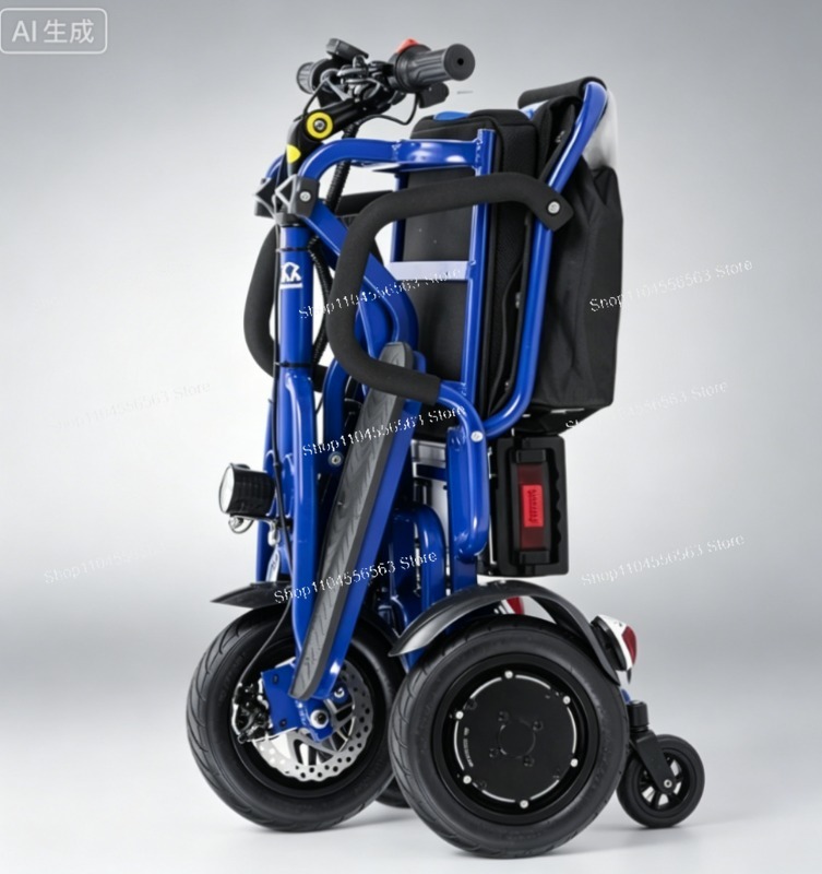 Folding Electric Scooter - Tragbarer Leichter Elektrischer Klapp-Mobilitätsroller, Hochwertiger 4-Rad-Behindertenroller