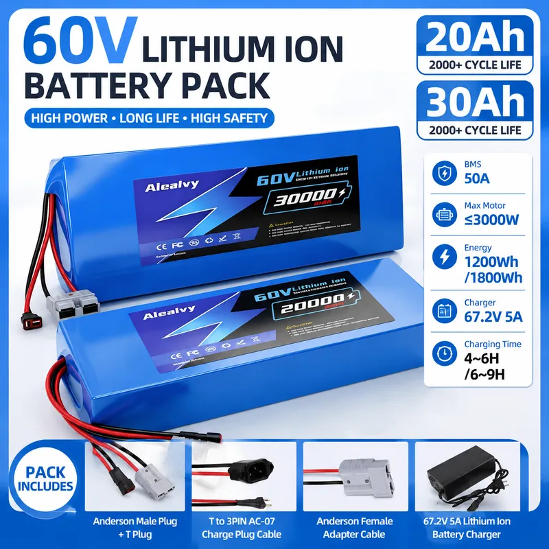 60V 30Ah 21700 Battery Pack - 60V 20AH 30AH 21700 Lithium-Akkupack für