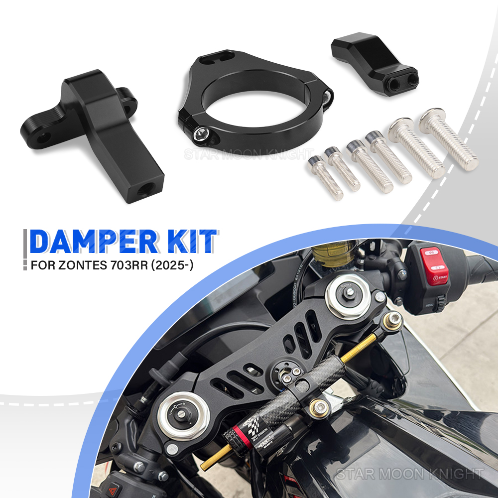 Steering Damper Stabilizer Kit Cnc - Motorrad-Lenkungsdämpferhalterung für ZONTES 703RR 703 RR