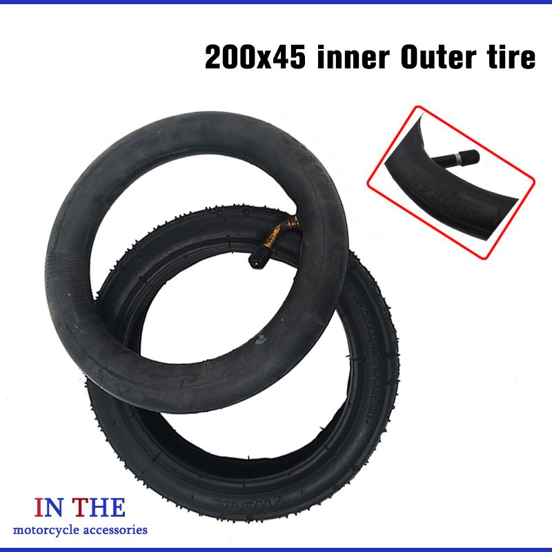 Scooter Tire - Verdickter Rollerreifen 200x45, aufblasbare Innen- und