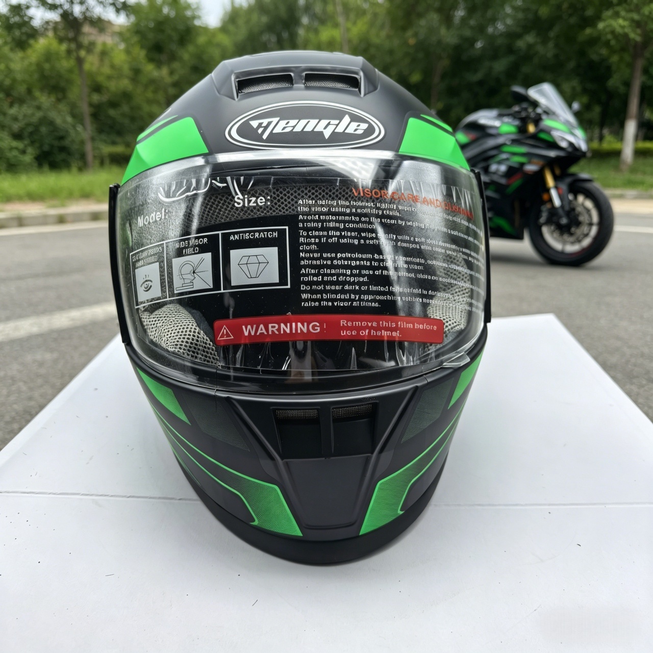 Herren-Motorradhelm mit Vollvi – Scooter Helmet Set Bewertung und Preis
