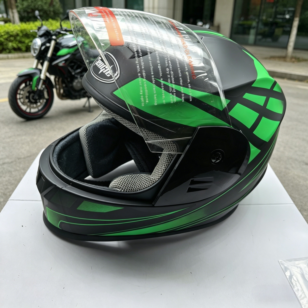 Herren-Motorradhelm mit Vollvi – Scooter Helmet Set Bewertung und Preis