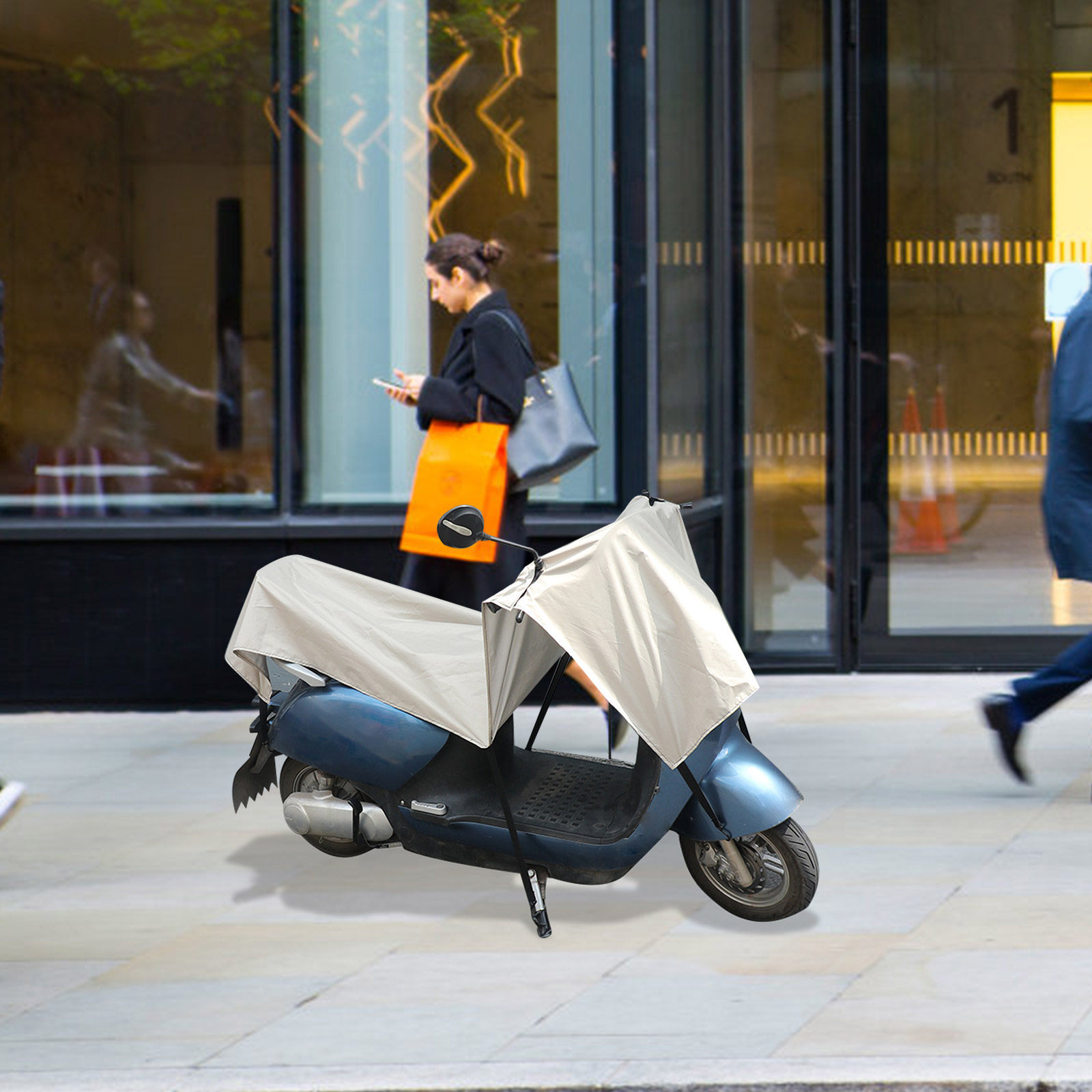 Extra große wasserdichte Rolle – Electric Scooter Rain Cover Bewertung und Preis
