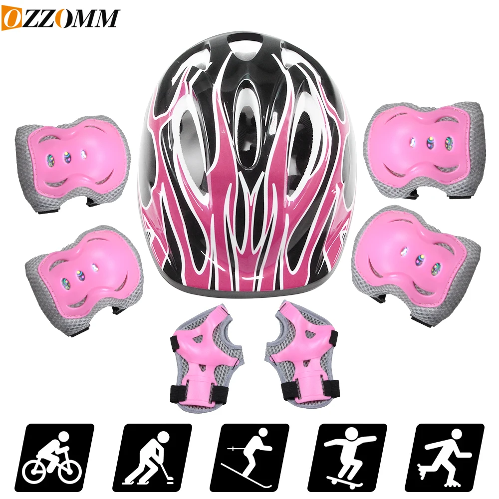 7-teiliges Kinder-Fahrradhelm- – Scooter Helmet Set Bewertung und Preis