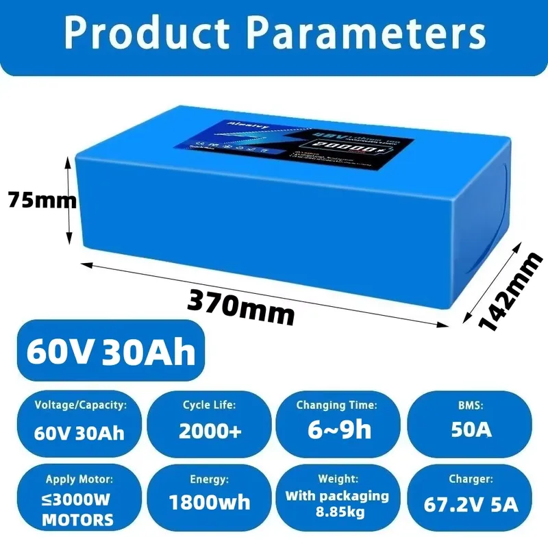   60V 20AH 30AH 21700 Lithium- – 60V 30Ah 21700 Battery Pack Bewertung und Preis