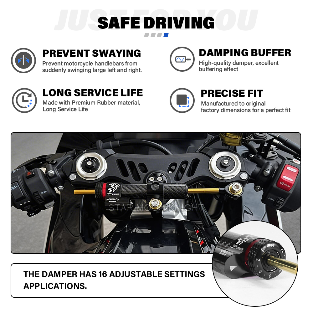 Motorrad-Lenkungsdämpferhalter – Steering Damper Stabilizer Kit Cnc Bewertung und Preis