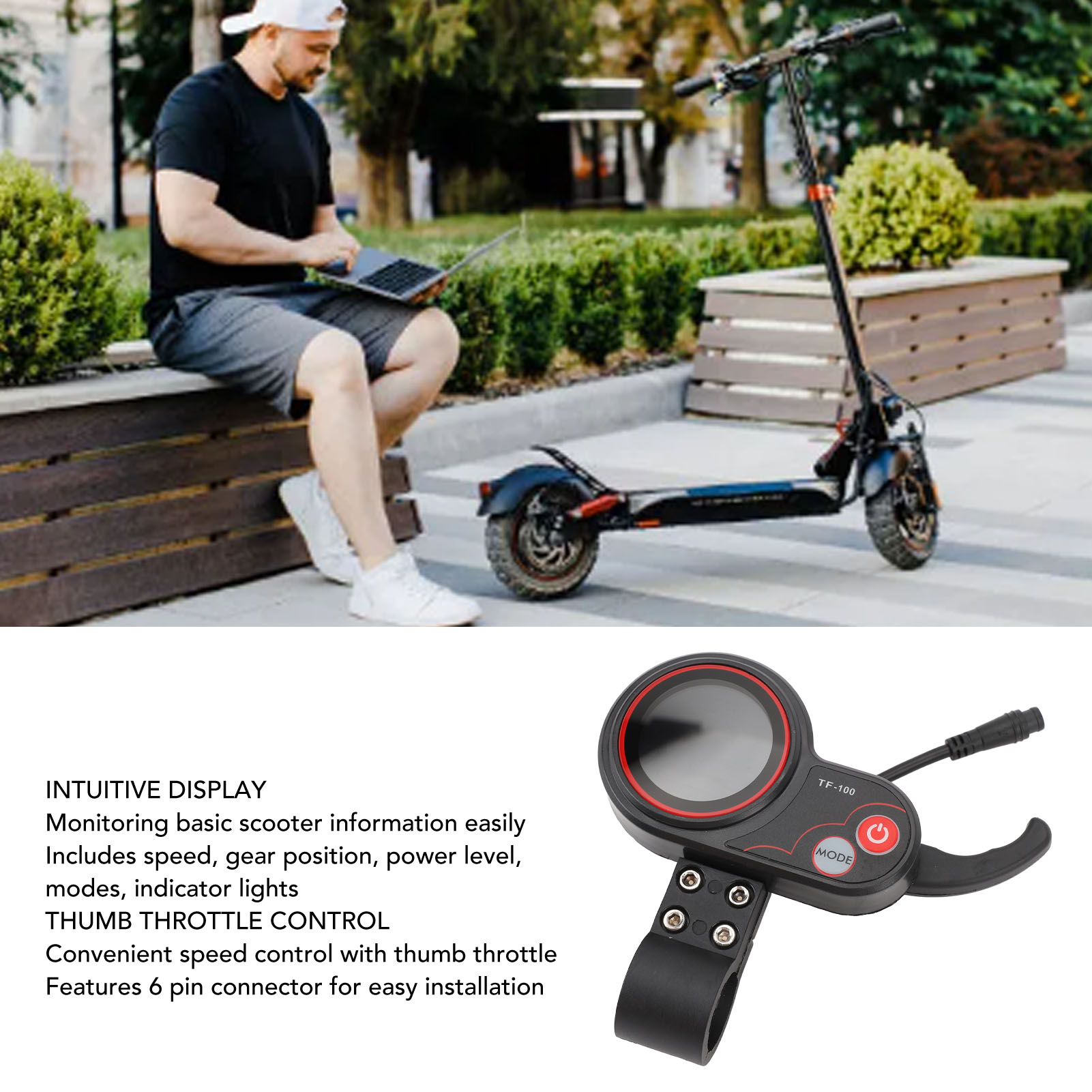 48V TF 100 Elektroroller LCD-B – Scooter Electric Bewertung und Preis